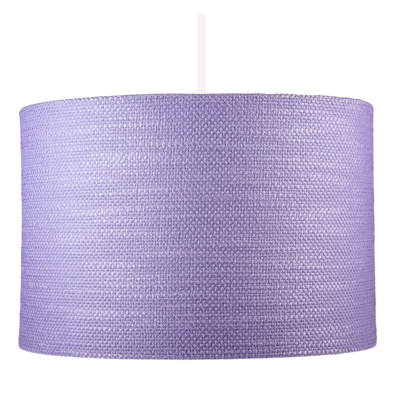 20cm H Fabric Drum Lamp Shade ( Slip-On ), Rose