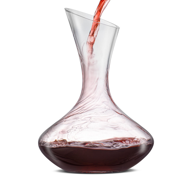 JoyJolt Lancia Glass Wine Decanter, 7' H x 7" W x 8" D
