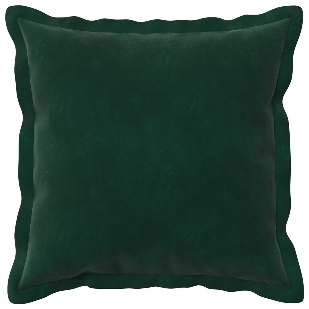 vidaXL - Cushion Cover - Velvet - 30 x 30 cm - Green - Image 2