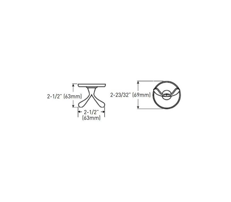 TAYMOR 65CC9DAFC9EA4EB2B3618738E6513AEA Double Robe Hook Satin Nickel