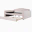 Lit de jour double rembourré avec accoudoirs de rangement, couchette et dernier système audio Bluetooth intégré, molleton Teddy, beige-507085090-507085095