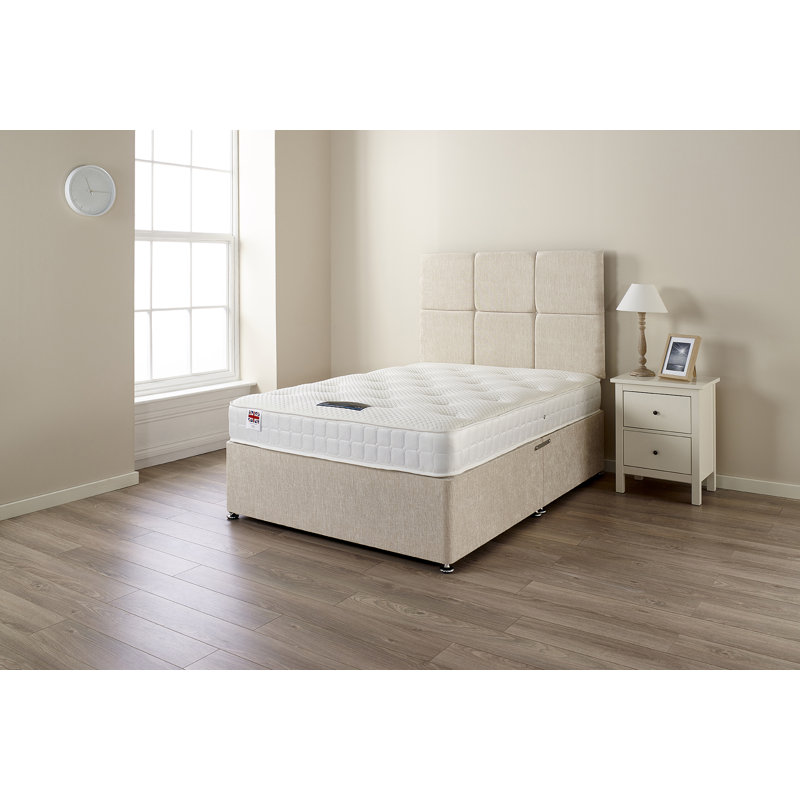 Coolblue Bonnel Sprung Open Coil Memory Foam Tufted Mattress, Small Double (4')