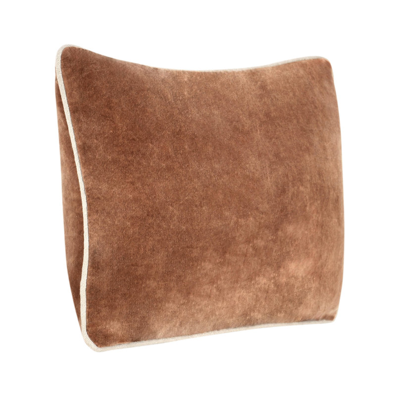 Harriet Pillow Cover & Insert, Hazel Brown, Rectangle 14"H x 20"W