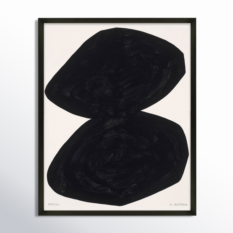 Module On White 2 by Michael Kempen, 25" H x 20" W x 1.25" D, Black
