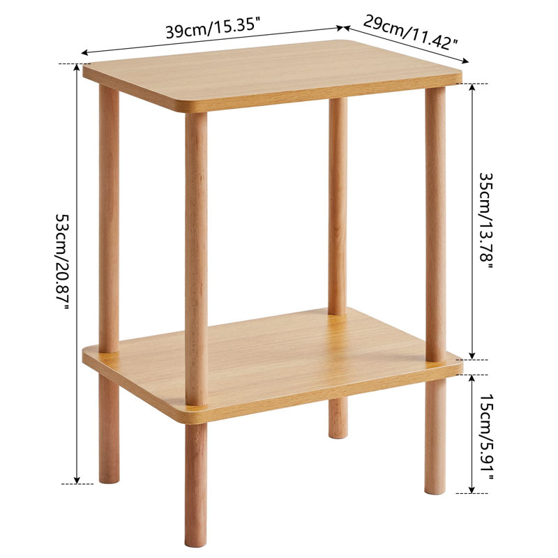 Bigord End Table, Natural