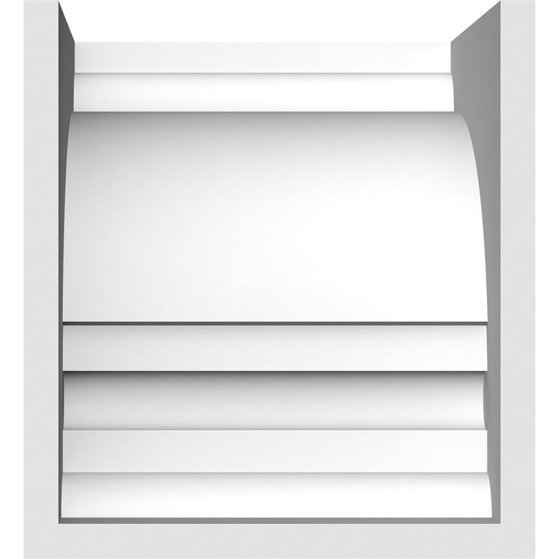 Corbeau standard en PVC de qualité architecturale 5 po x P 6 po x H 6 po Diane, H 6 po x l 5 po x P 6 po