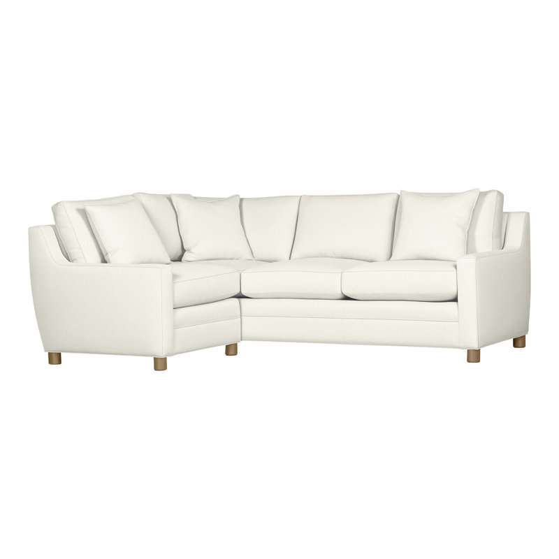 American Bungalow 2-Piece Fairgrove Sectional, Kenworth Pearl, Hampton