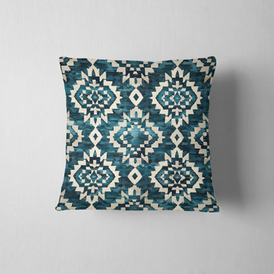 Eastern Elegance Geometric Reversible Pillow Cover