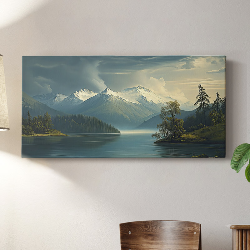 Landscape series - C III - Stretched canvas with frame - Ready to hang, H 16 po x l 32 po
