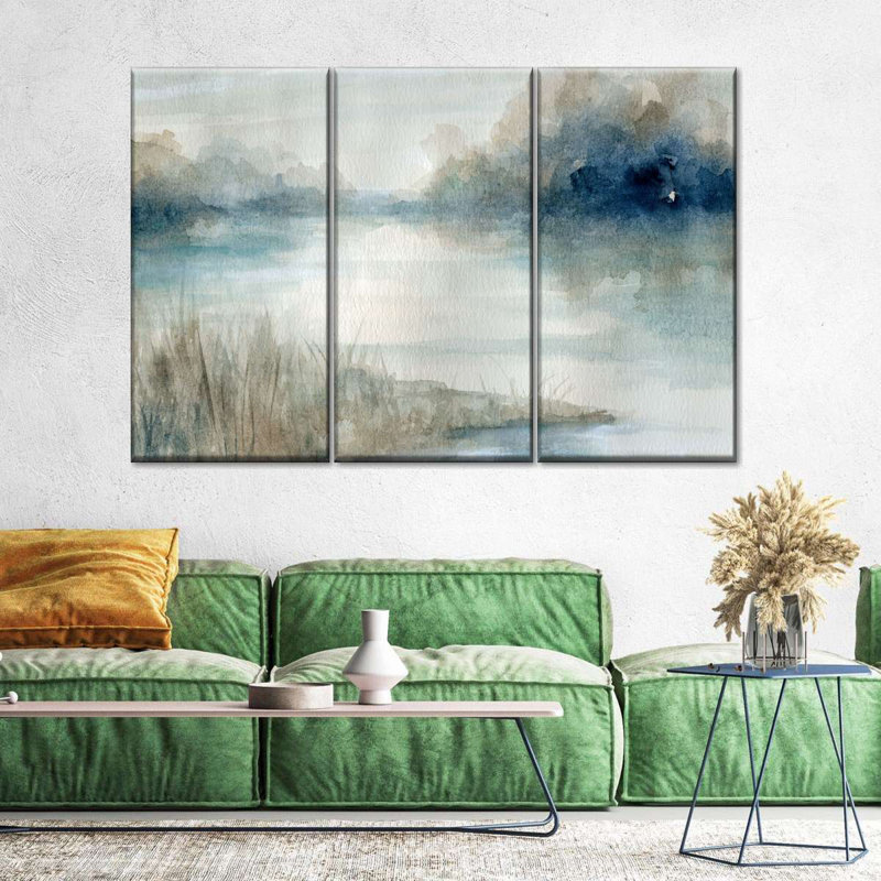 Still Still Waters 3 pièces, H 42 po x l 65 po x P 1,25 po