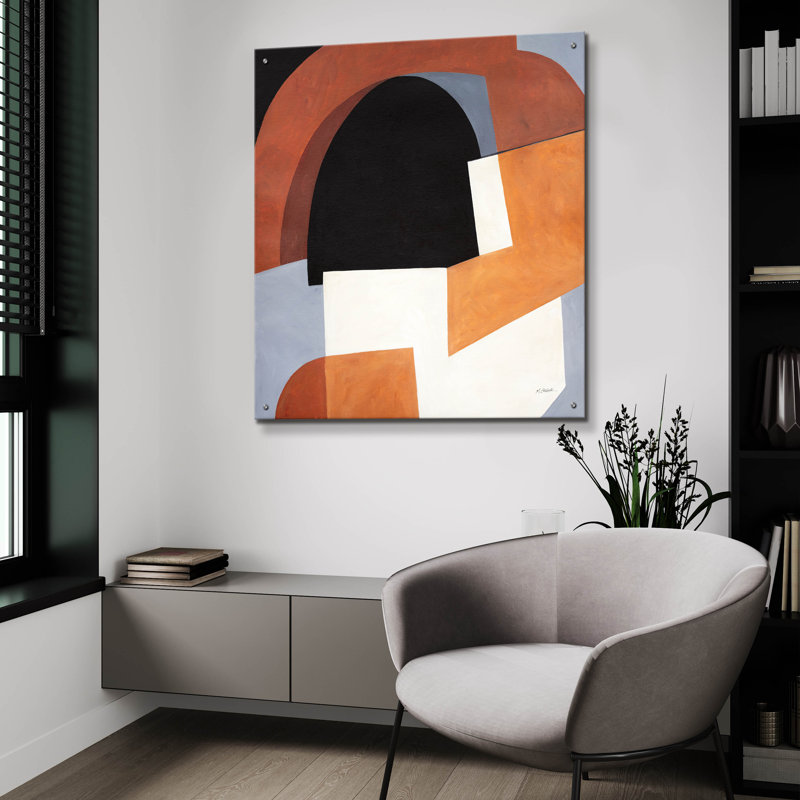 «Deconstruct 2» par Mike Schick, art mural en verre acrylique, 36 po x 36 po