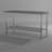 TRINITY EcoStorage NSF Stainless Steel 60 in. W x 24 in. D Utilty Table w/ Adjustable Bottom Shelf