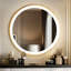 Miroir de salle de bain mural avec miroir à maquillage-1312584659