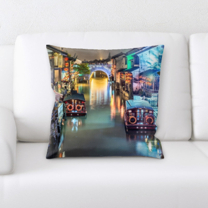 Microsuede Throw Pillow