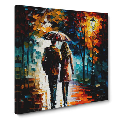 Lovers Palette Knife - Wrapped Canvas