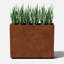 Jardinière rectangulaire en métal Corten Steel Series-20733629