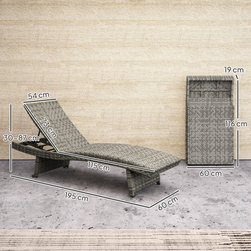 195cm Long Single Chaise