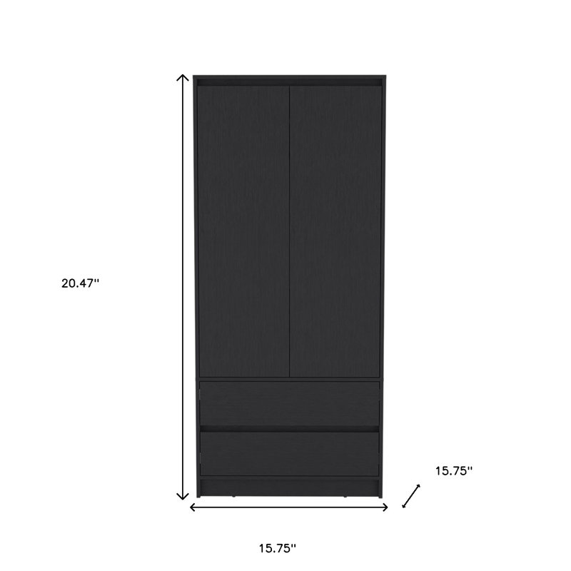Ensemble de chambre à coucher noire trois pièces