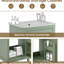 Meuble-lavabo de salle de bain 20 po, lavabo en céramique, peu encombrant, tablettes doubles de 20 po avec lavabo, conception compacte, rangement généreux-769426687