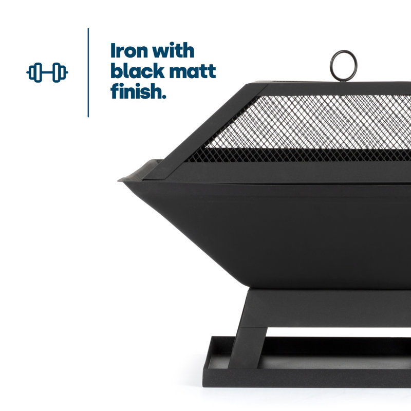 Bumstead Square Cast Iron Smokeless Fire Pit