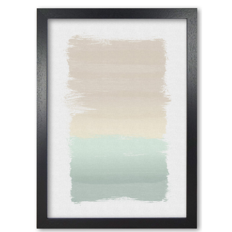 Pastel Abstract - Print, 60 cm H x 42 cm W x 5 cm D, Black Grain Frame