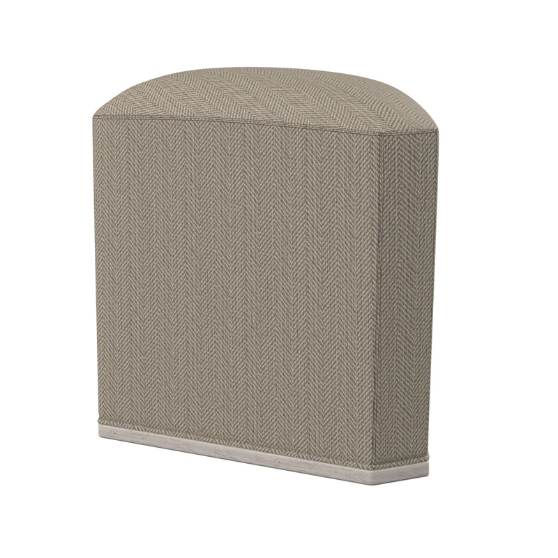 Quinn Novelty Ottoman, Bisque, Libby Linen