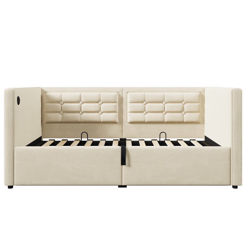 Metal Daybed, Beige