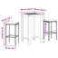 Ensemble de bar de patio 3 pièces Wildon Home® en bois massif d'acacia et de rotin de polyester-60358690-60358694