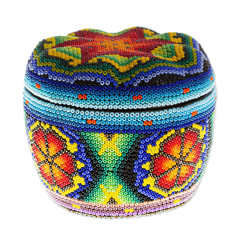 Boîte décorative Huichol