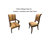 14'' H Cotton Upholstered Beech Armchair