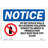 OSHA Notice - Do Not Deface Walls No Loitering Sign With Symbol | Heavy Duty