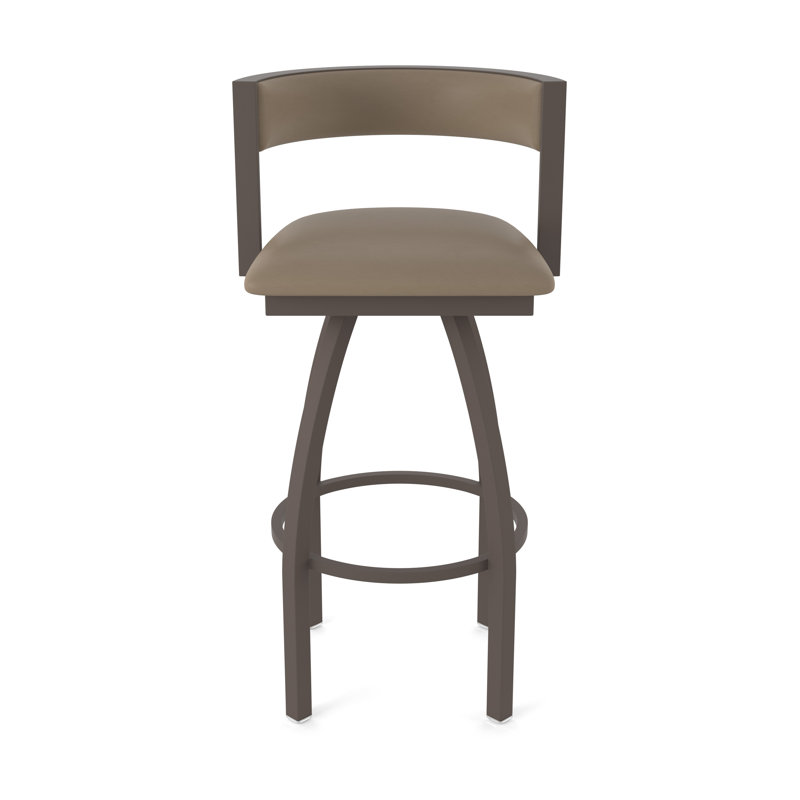 Tabouret Artémis, Bronze, Vinyle - naturel Canter, Tabouret de bar (siège d'une hauteur de 36 po)