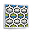 «Green and Blue Retro Geometrics», impression sur toile-67466166-67466178