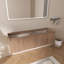 Meuble-lavabo mural de 60 po (152 cm) sans comptoir-135782381
