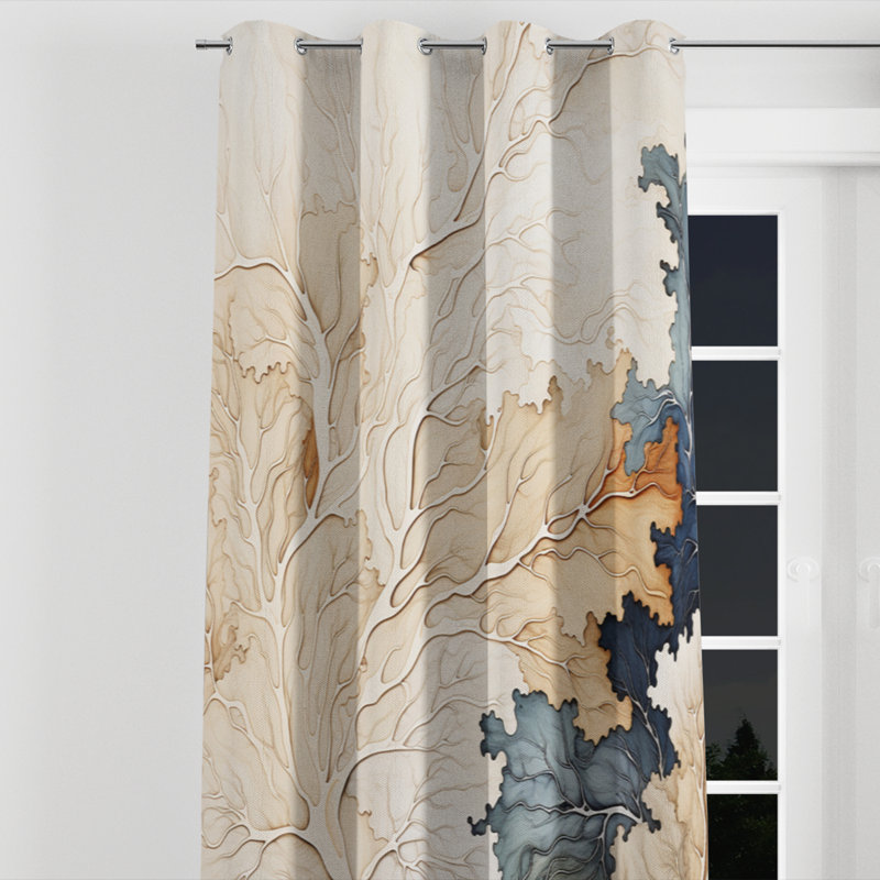 Anaili - Traditional Grommet Curtain - Velvet Room Darkening - 1 Panel, 52" W x 63" L, Silver Grommets
