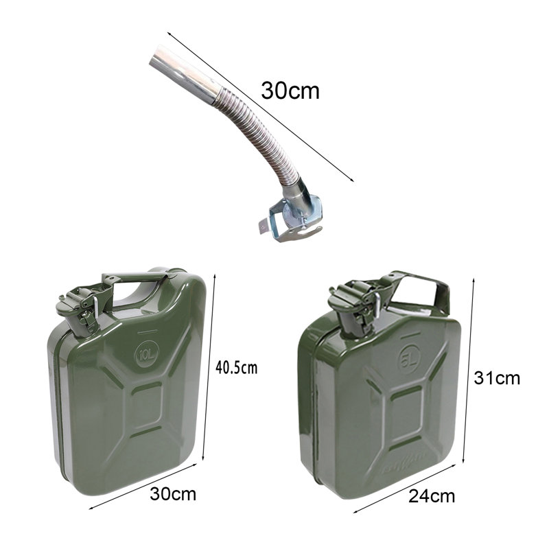 Réservoir de transfert portatif 5 / 10L avec système de bec flexible grande capacité, H 13 po x l 10,2 po x P 4,3 po