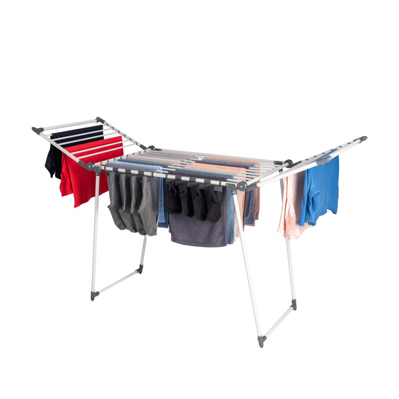Metal Foldable Freestanding Drying Rack, White