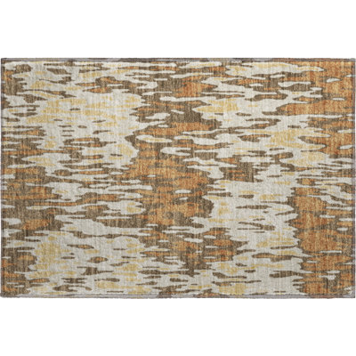 Premium Machine Washable Jahnke AMF986 Stripes Rug