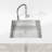 27" L Single Bowl Stainless Steel Kitchen Sink Undermount Handmade with Basket Strainer-115379638