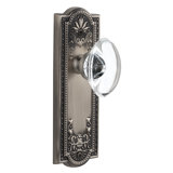 Grandeur Parthenon Plate Single Dummy with Provence Crystal Door Knob