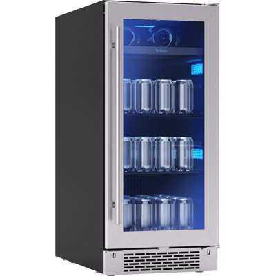 Zephyr Brisas 15 In. 4-Bottle And 64-Can Single Zone Beverage Cooler