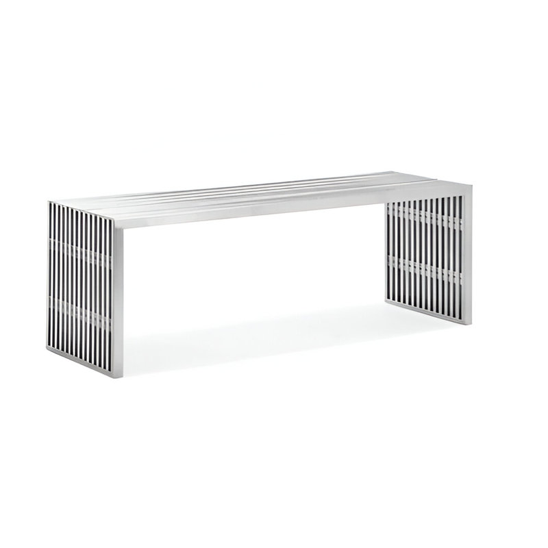 Bench, Brushed, 17" H x 55" W x 16" D