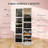 Lockable Jewelry Cabinet Mirror,Swivel Full-Length Mirror-313581446