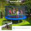 Ensemble de 8 tentes en forme de U en forme de U pour trampoline 8 pi Yescom Trampoline Stakes