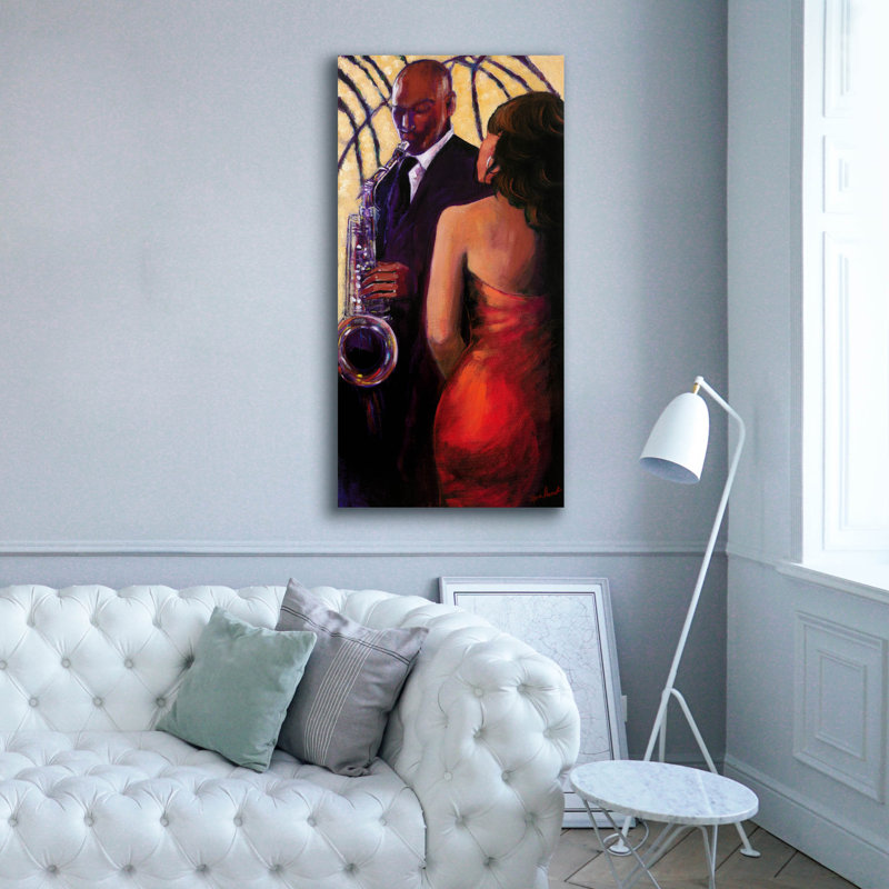 Sax Seduction par Monica Stewart, H 60 po x l 30 po x P 1,5 po