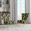 Chaise d'appoint rembourrée à motif floral et motif subtil Subtle Leaves In Minimalisme