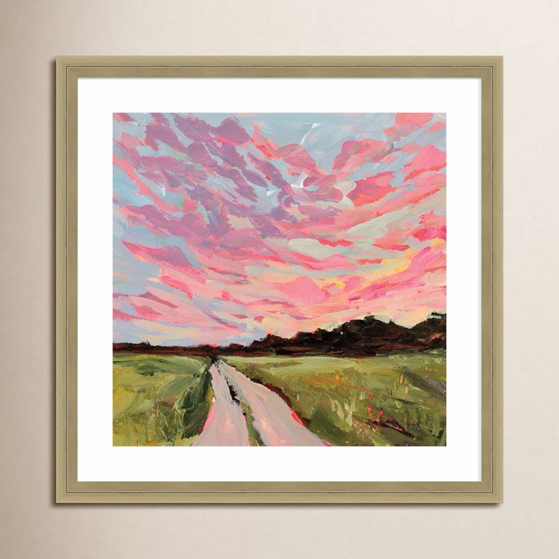 " Oklahoma " by Emily Kenney, Gold, 17" H x 17" W x 2" D