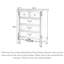 American Country Style Birch Wood Carved Accent Chest