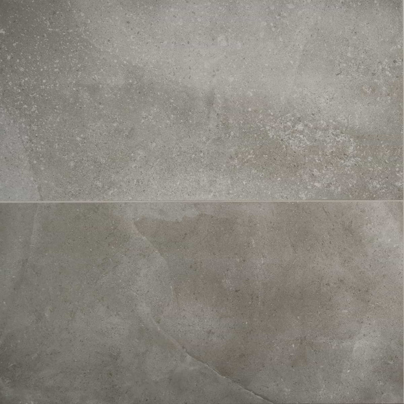 New Rock Tortora 24X48 Matte Porcelain Tile, Fossil Dark Gray