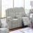 Ash Color Fur Like Corduroy 2Pc Motion Sofa Set - Sofa & Loveseat With Console, Reclining Function-1987578661